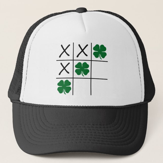 Shamrock Tic Tac Toe Truckerkeps (Framsida)