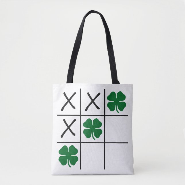 Shamrock Tic Tac Toe Tygkasse (Framsida)