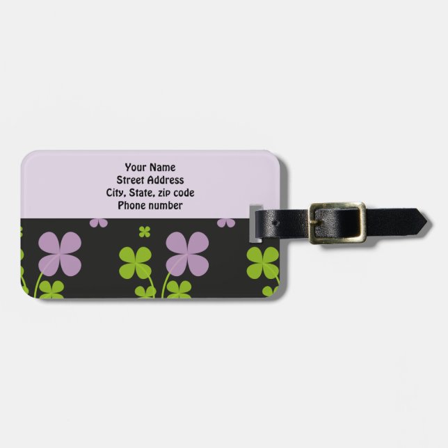 Shamrock Travel Bag Märkres Bagagebricka (Horisontell Framsida)