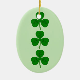 Shamrock Trio Julgransprydnad Keramik