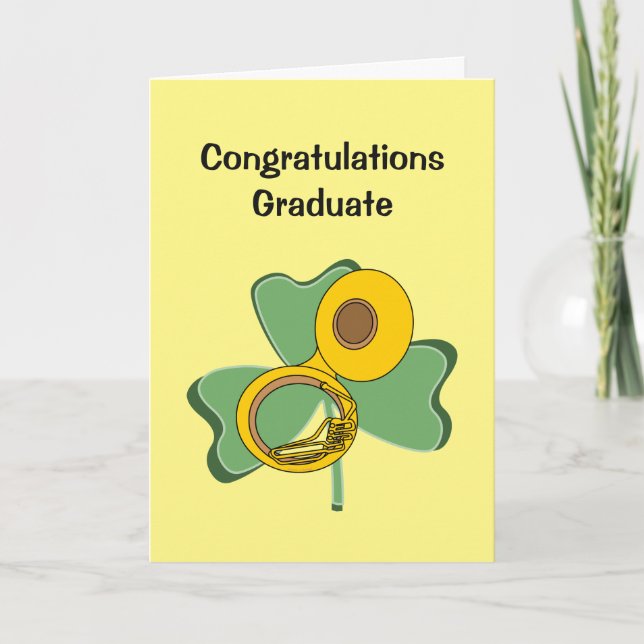 Shamrock Tuba Tack Kort (Framsida)