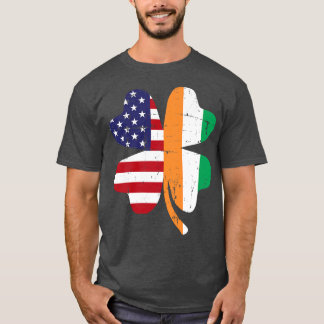 Shamrock USA Ireland St patricks day T Shirt