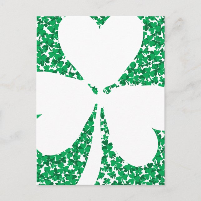 Shamrock-utsnitt Vykort (Framsida)