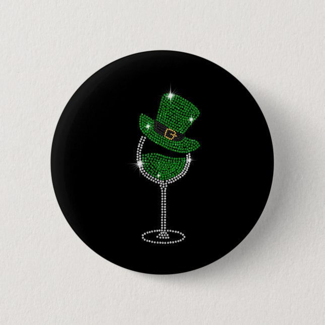 Shamrock Vin Gles Drinking St patricks day Irish Knapp (Framsida)