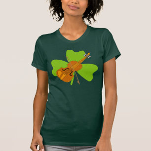 Shamrock Violin T Shirt