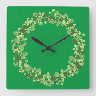 Shamrock WAN Fyrkantig Klocka
