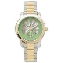 Shamrock Watch! Irish Watch! Lägg till Namn!
