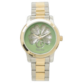 Shamrock Watch! Irish Watch! Lägg till Namn! Armbandsur