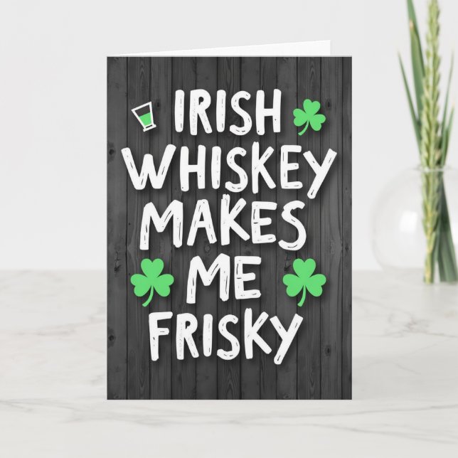 Shamrock Whiskey Rolighetskort Kort (Framsida)