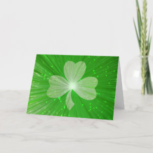 Shamrock 'Your Text' hälsning-kort Kort