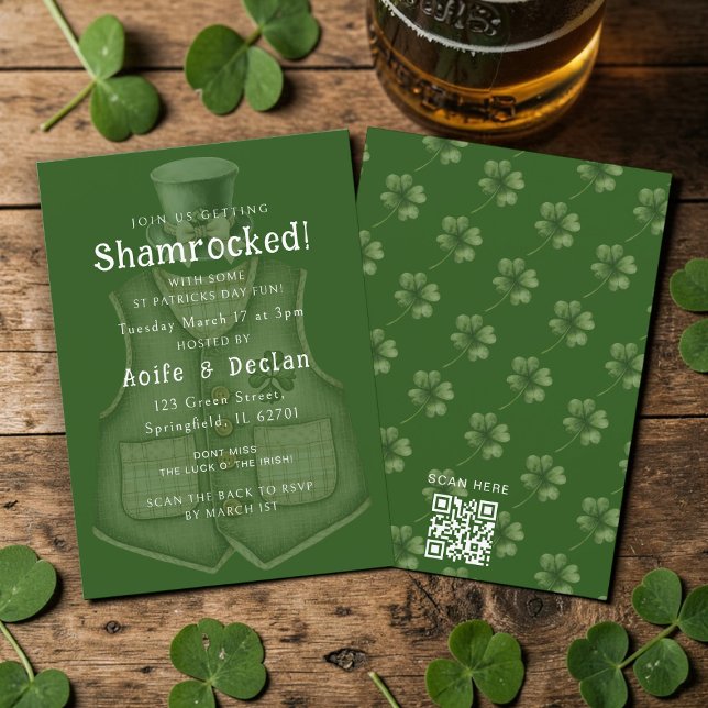 Shamrockad St Patricks Day-fest Inbjudan (Skapare uppladdad)