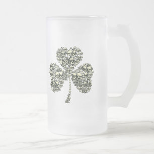 Shamrockdöskallar Frostat Ölglas
