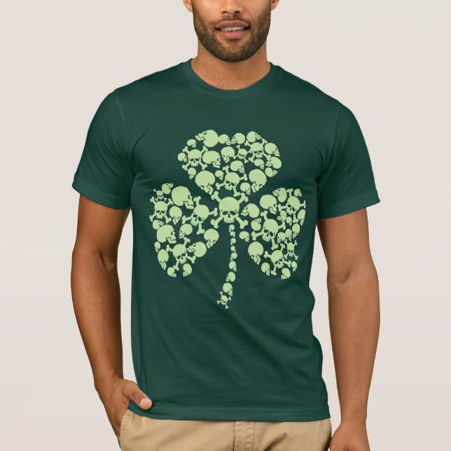 Shamrockdöskallarst patricks day tee (Framsida)