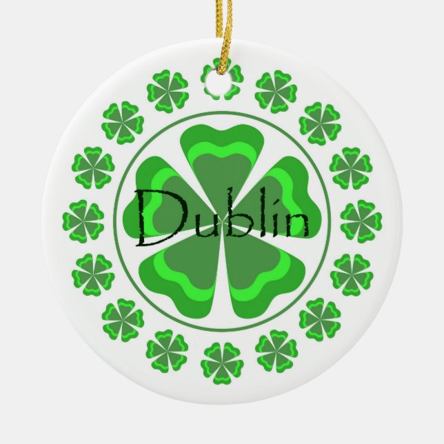 ShamrockDublin prydnad Julgransprydnad Keramik (Framsidan)