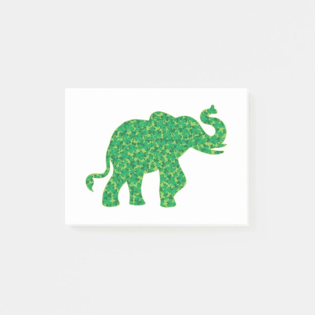 Shamrockelefanter Post-it Block (Framsida)