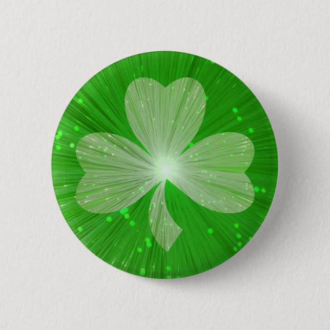 Shamrocken knäppas emblem knapp (Framsida)