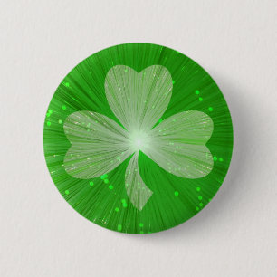 Shamrocken knäppas emblem knapp