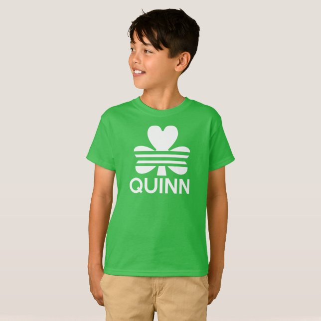 Shamrocken Quinn är klar för Sts Patrick dag T-shirt (Hel framsida)