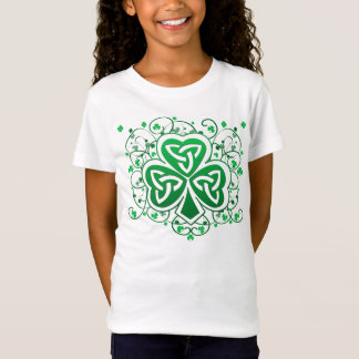 Shamrocken virvlar runt skjortan t shirt