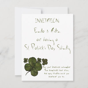 Shamrockfält Inbjudningar