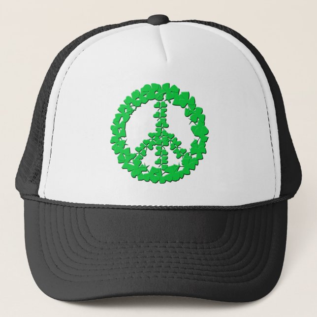 Shamrockfredsteckenprodukter Truckerkeps (Framsida)
