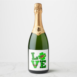 Shamrockgrön rutig kärlek havssköldpadda St Patric