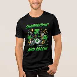Shamrockin' and Rollin' - St. Patrick's Day Band T Shirt