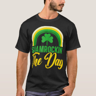Shamrockin dag Shamrock Lucky Klöver St Patric T Shirt