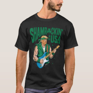 Shamrockin i USA, underbara sanna patricks T Shirt