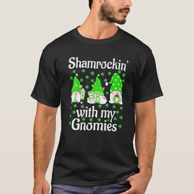Shamrockin med min St patrick's day Cute T Shirt (Framsida)