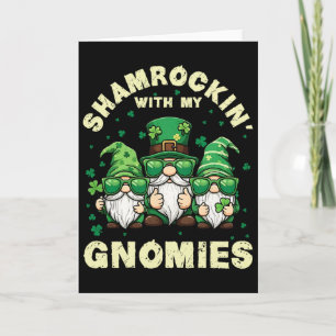 Shamrockin’ Med Mina Tomtar St Patricks Dag För Mi Kort