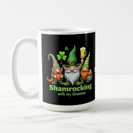 Shamrocking med My Gnomies Funny St. Patrick's Kaffemugg