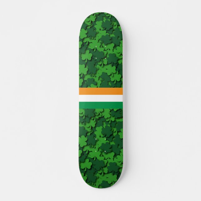 ShamrockkonfettiSkateboard Skateboard Bräda 20,5 Cm (Framsida)