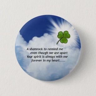 Shamrockminnesmärke Knapp