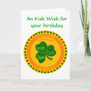 Shamrockönskemål Kort