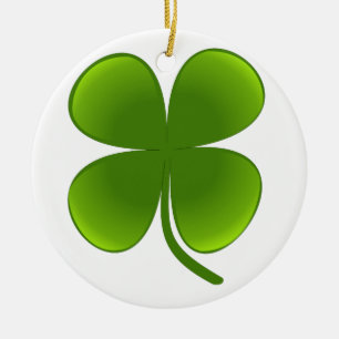 Shamrockprydnad Julgransprydnad Keramik