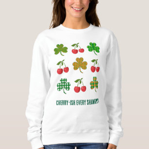 SHAMROCKS AND CHERRIES Coquette St patricks day T Shirt