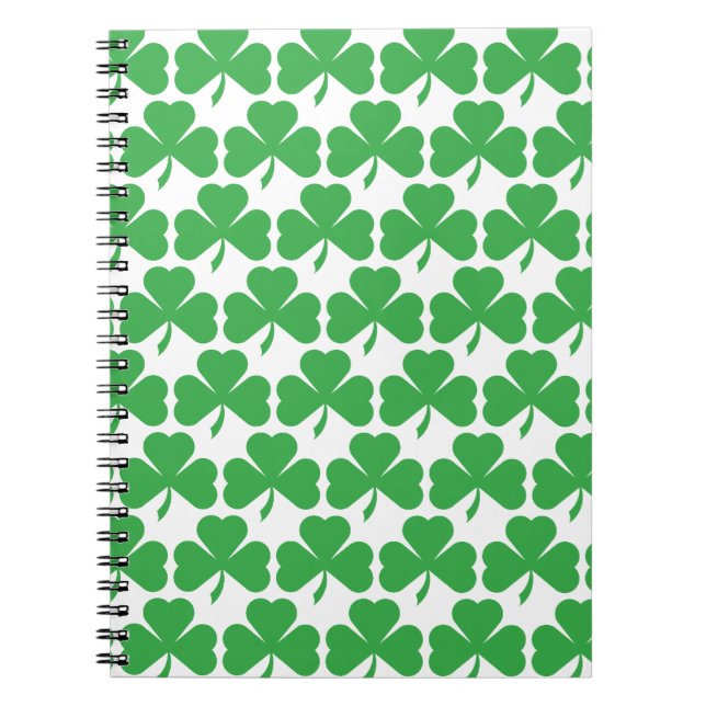 SHAMROCKS! ANTECKNINGSBOK MED SPIRAL (Framsidan)