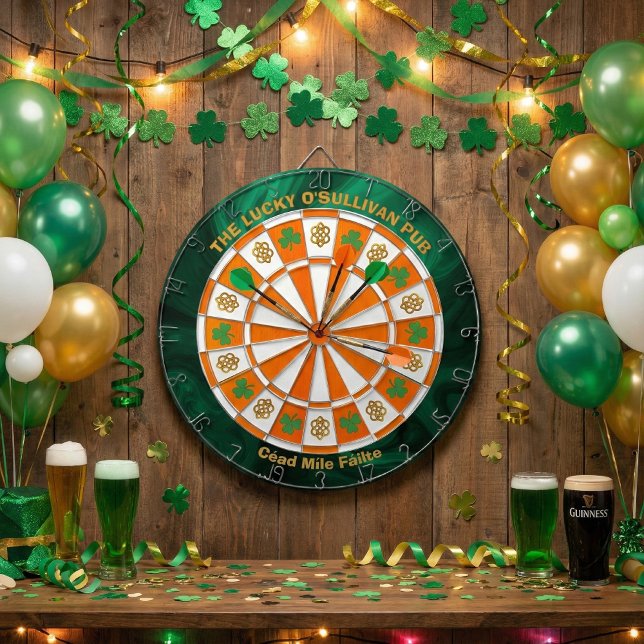 Shamrocks & Celtic Knots Irländsk Pub  Darttavla (Skapare uppladdad)