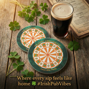 Shamrocks & Celtic Knots Irländsk Pub Underlägg