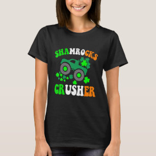 Shamrocks Crusher Lastbil Driving Shamrock St. Pat T Shirt