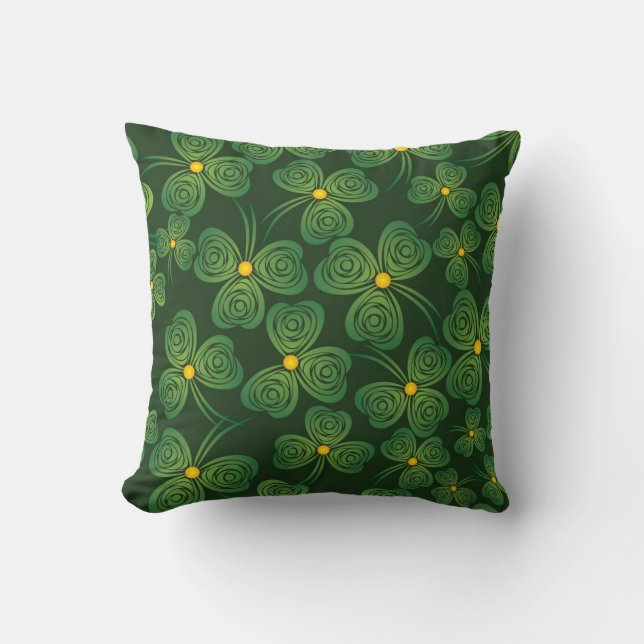 Shamrocks Design Dekorativ kudde (Framsida)