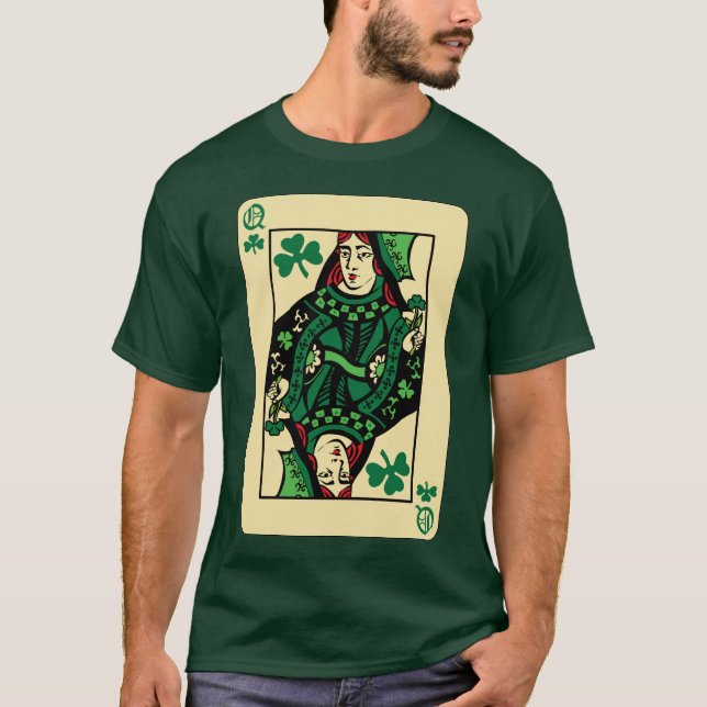 Shamrocks drottning t shirt (Framsida)