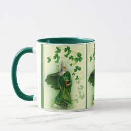 Shamrocks för grönt för St Patrick dagirländare Mugg
