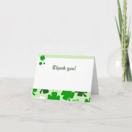 Shamrocks görar grön irländare vikt tackkort