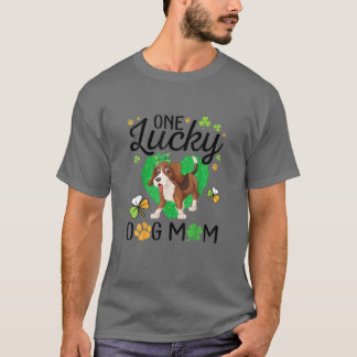 Shamrocks Heart Happy Patrick Day One Lucky Beagle T Shirt