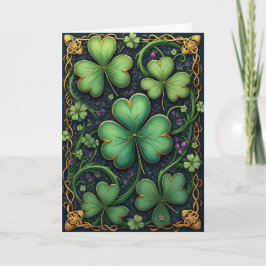 Shamrocks i Ram St. Patrick's Day Helgkort