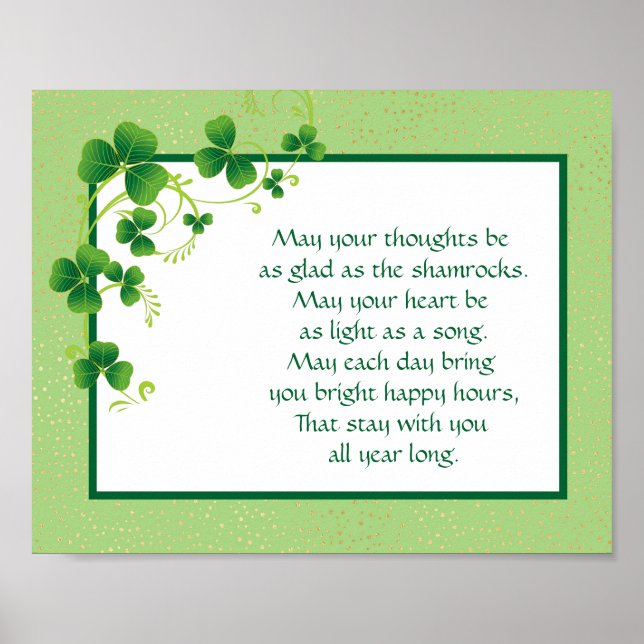 Shamrocks Irish Bluting Poster (Framsidan)