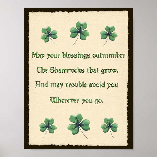 Shamrocks Irish Bluting Poster (Framsidan)