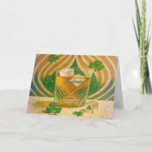 Shamrocks Irländsk Whiskey Tumbler "Sláinte!" Kort